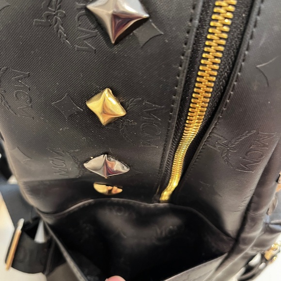 EUC Large MCM LEATHER Backpack - Picture 9 of 16